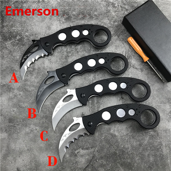 Emerson Karambit BT Floding Knife D2 Blade camping outdoor Tactical Carry EDC Knives
Emerson Karambit BT Floding Knife D2 Blade camping outdoor Tactical Carry EDC Knives