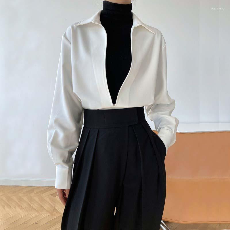 Women's Blouses & Shirts Elegant Blouse 2022 Spring Deep V-neck Office Ladies Black White Shirt Female Loose Long Sleeve Solid For Women Syb, Blue
Women's Blouses & Shirts Elegant Blouse 2022 Spring Deep V-neck Office Ladies Black White Shirt Female Loose Long Sleeve Solid For Women Syb, Blue