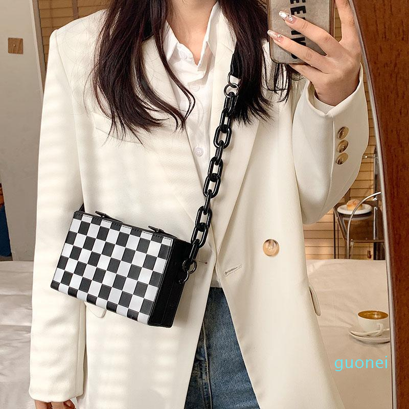 Fashion -Shoulder Bags Ladies Chain Mini Messenger Bag Design Small Box PU Leather Designer HandbagShoulder er