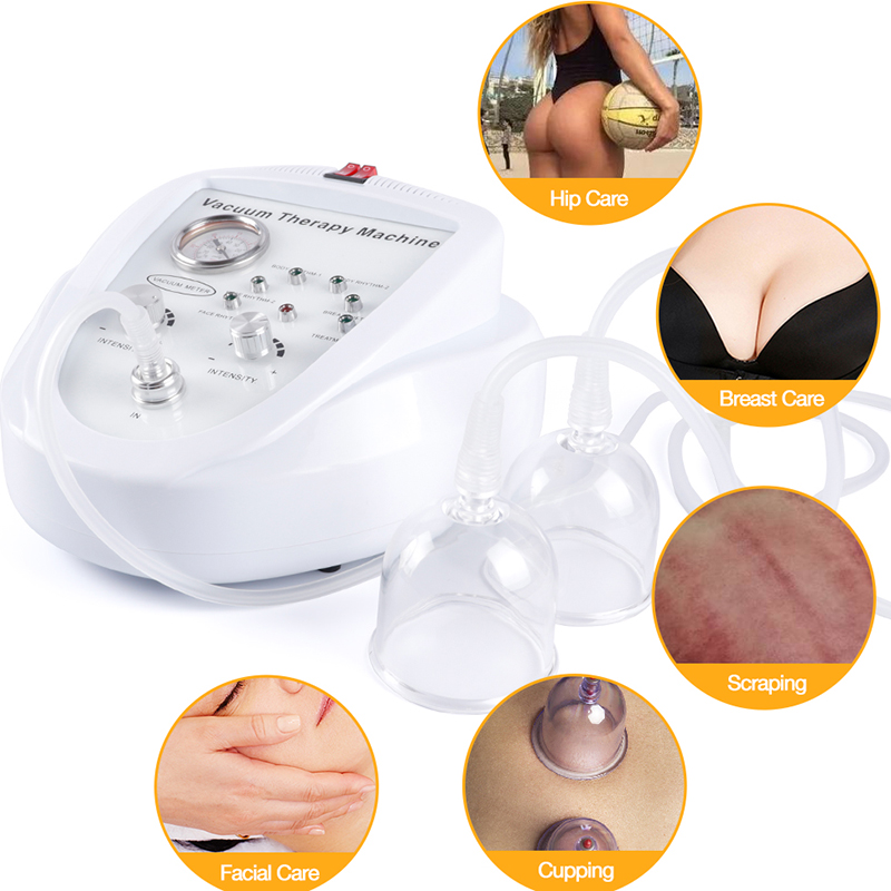 Vacuum Massage Therapy 30 Cups with 3 Heads Beauty Machine Butt Enlargement Pump Hip Lifting Breast Enhancer Massager Butt Lift Enhancement Cup Body S