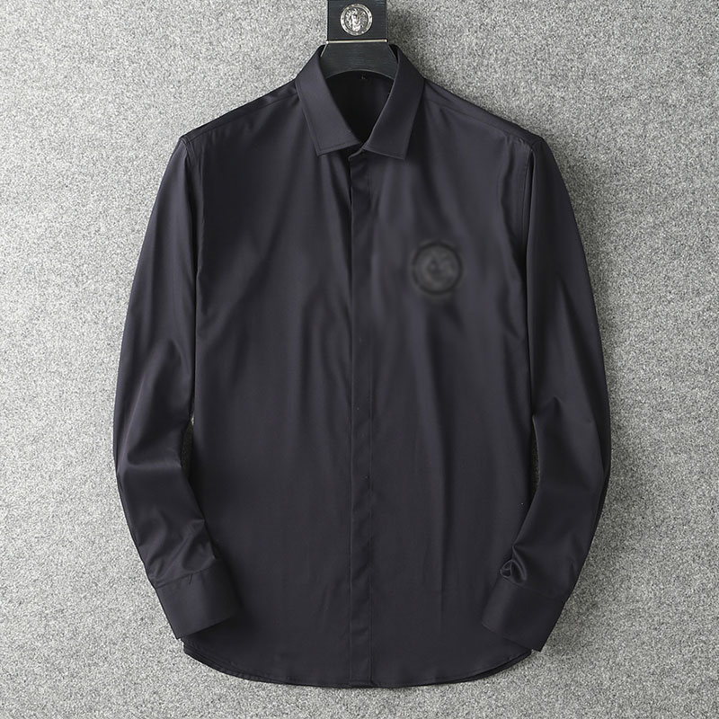 Designer Mens Classic Shirt Fashion Long Sleeve 100% Cotton Versac Business Casual Shirt with Letter Embroidery polo shirt, Customize
Designer Mens Classic Shirt Fashion Long Sleeve 100% Cotton Versac Business Casual Shirt with Letter Embroidery polo shirt, Customize