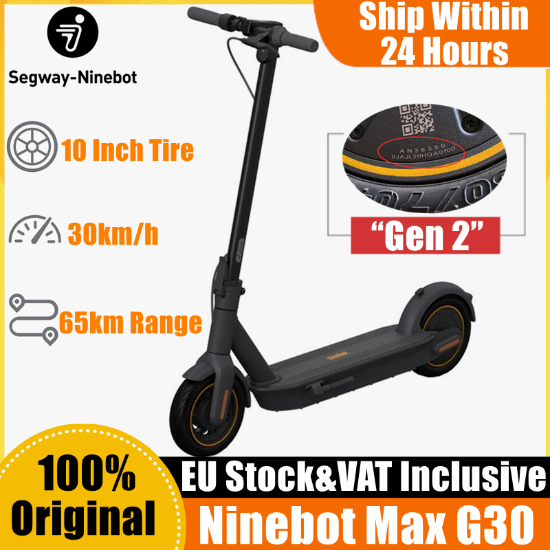EU Stock Original Ninebot by Segway MAX G30 Smart Electric Scooter the Latest Version KickScooter foldable Dual Brake Skateboard G30P Max
EU Stock Original Ninebot by Segway MAX G30 Smart Electric Scooter the Latest Version KickScooter foldable Dual Brake Skateboard G30P Max