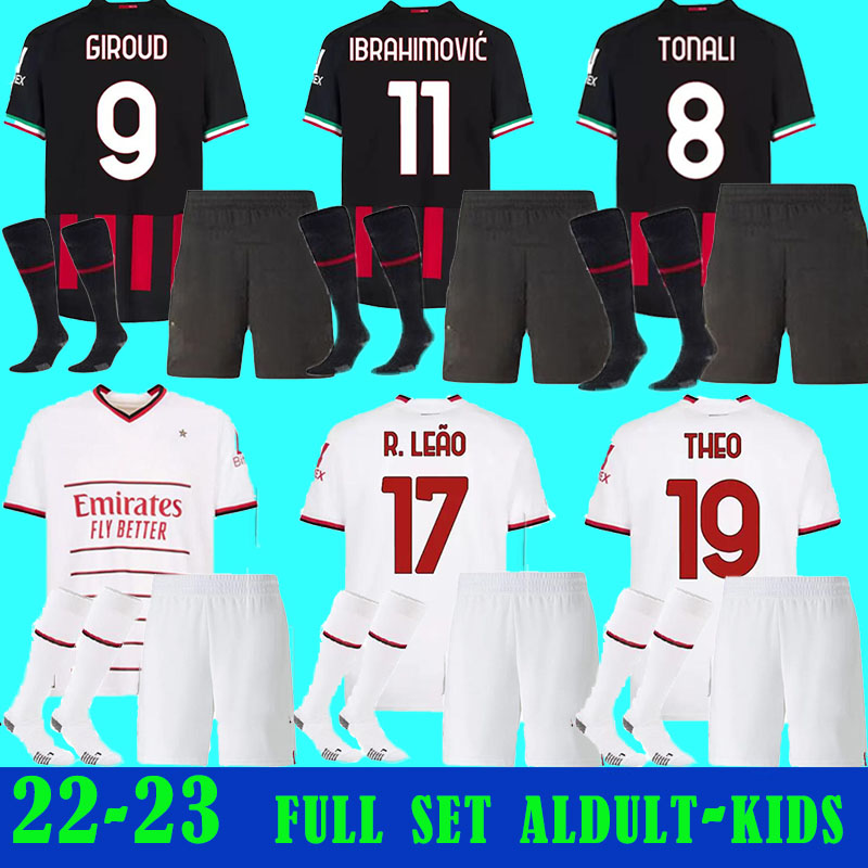 22 23 GIROUD AC MILANS TOMORI soccer jersey IBRAHIMOVIC football shirt 2022 2023 TONALI BENNACER REBIC Camiseta de futbol ROMAGNOLI LEAO men aldult kids full set, 22-23 home full set+socks
22 23 GIROUD AC MILANS TOMORI soccer jersey IBRAHIMOVIC football shirt 2022 2023 TONALI BENNACER REBIC Camiseta de futbol ROMAGNOLI LEAO men aldult kids full set, 22-23 home full set+socks