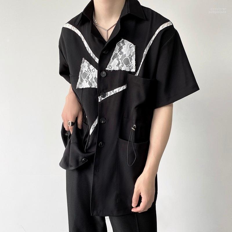 Men's Casual Shirts Summer Black Shirt Men Fashion Society Mens Dress Loose Short Sleeve Japanese Streetwear Pocket Eldd22
Men's Casual Shirts Summer Black Shirt Men Fashion Society Mens Dress Loose Short Sleeve Japanese Streetwear Pocket Eldd22