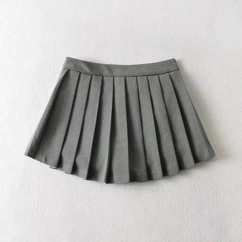 Summer High Waist Skirts Sexy Mini Vintage Pleated Skirt Korean Tennis Short White Black 220322