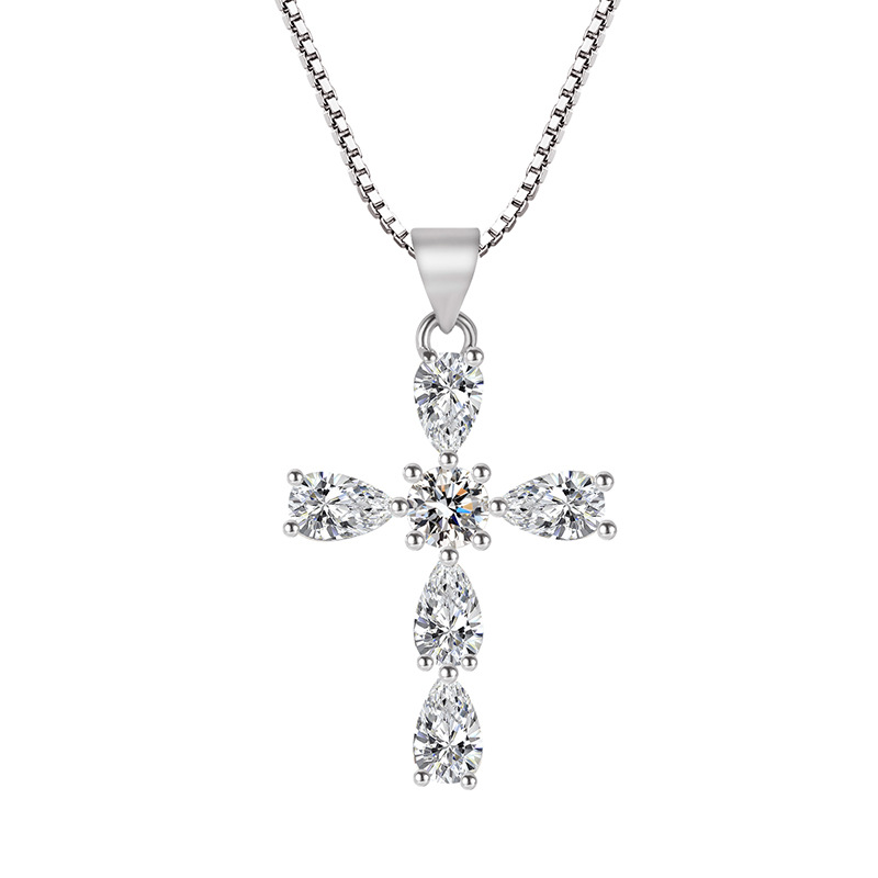 Wedding Charm Ladies Noble Ladies Crystal Necklace Fashion Jewelry Classic Cross Exquisite Gift Creative Cross
Wedding Charm Ladies Noble Ladies Crystal Necklace Fashion Jewelry Classic Cross Exquisite Gift Creative Cross