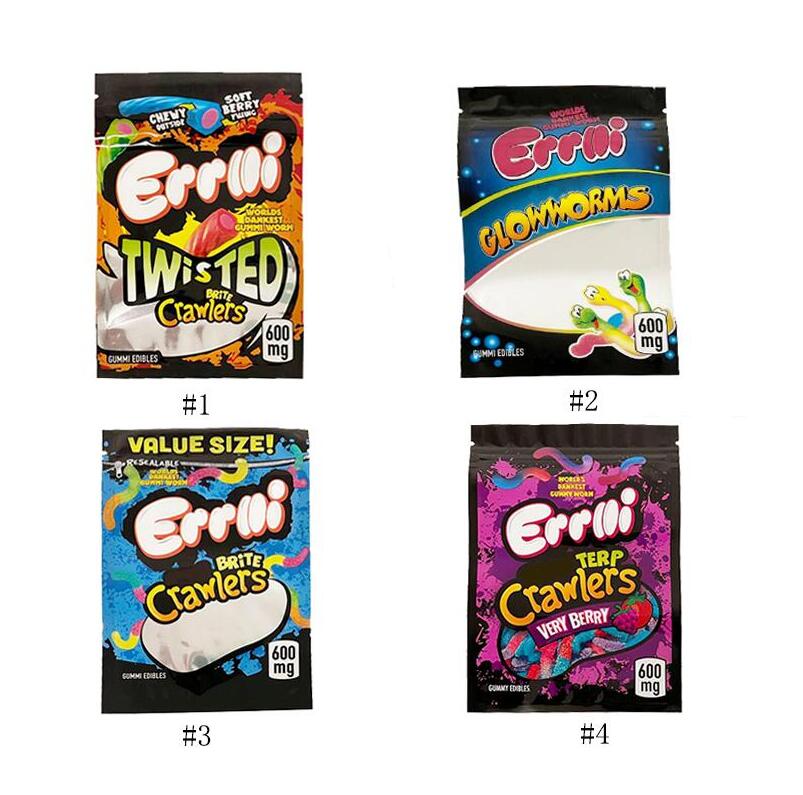 VERY BERRY Arrival Edibles Packaging bags 600mg Errlli Sour Terp Crawlers Maylar bag Dankest Gummi Worm mylar bags Smell
VERY BERRY Arrival Edibles Packaging bags 600mg Errlli Sour Terp Crawlers Maylar bag Dankest Gummi Worm mylar bags Smell