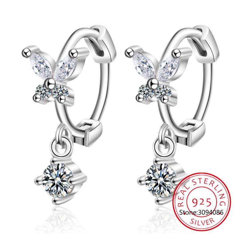 Hoop & Huggie Sparkling Created Moissanite Butterfly Earring For Women Top Quality 925 Silver High Carbon Diamond Fashion JewelryHoop
Hoop & Huggie Sparkling Created Moissanite Butterfly Earring For Women Top Quality 925 Silver High Carbon Diamond Fashion JewelryHoop