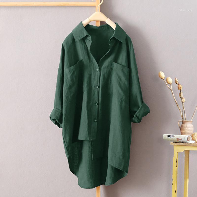 Women's Blouses & Shirts Selling Casual Style Solid Color Shirt Autumn Cotton Linen Cardigan Double Pocket Long-Sleeve Top 7 8 Code, Green
Women's Blouses & Shirts Selling Casual Style Solid Color Shirt Autumn Cotton Linen Cardigan Double Pocket Long-Sleeve Top 7 8 Code, Green