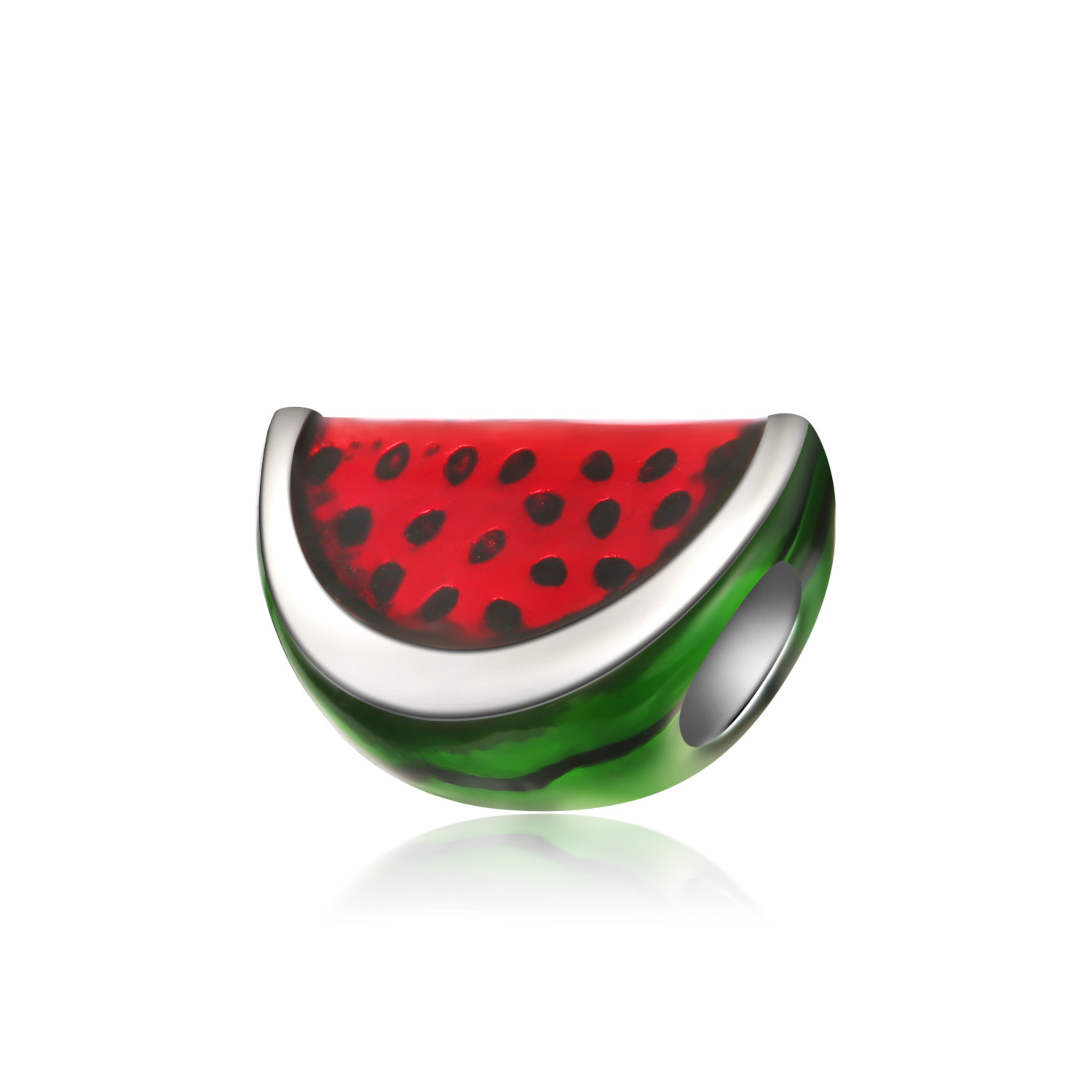 925 Sterling Silver Dangle Charm New Summer Avocado Apple Watermelon Beach Party Sunset Beads Bead Fit Charms Bracelet DIY Jewelry Accessories