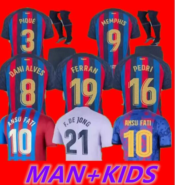 Camisetas de football MEMPHIS PEDRI ADAMA AUBA soccer jersey FERRAN 21 22 23 ANSU FATI 2021 2022 2023 GAVI F. DE JONG barcelona DEST kit shirts men kids sets uniforms
Camisetas de football MEMPHIS PEDRI ADAMA AUBA soccer jersey FERRAN 21 22 23 ANSU FATI 2021 2022 2023 GAVI F. DE JONG barcelona DEST kit shirts men kids sets uniforms