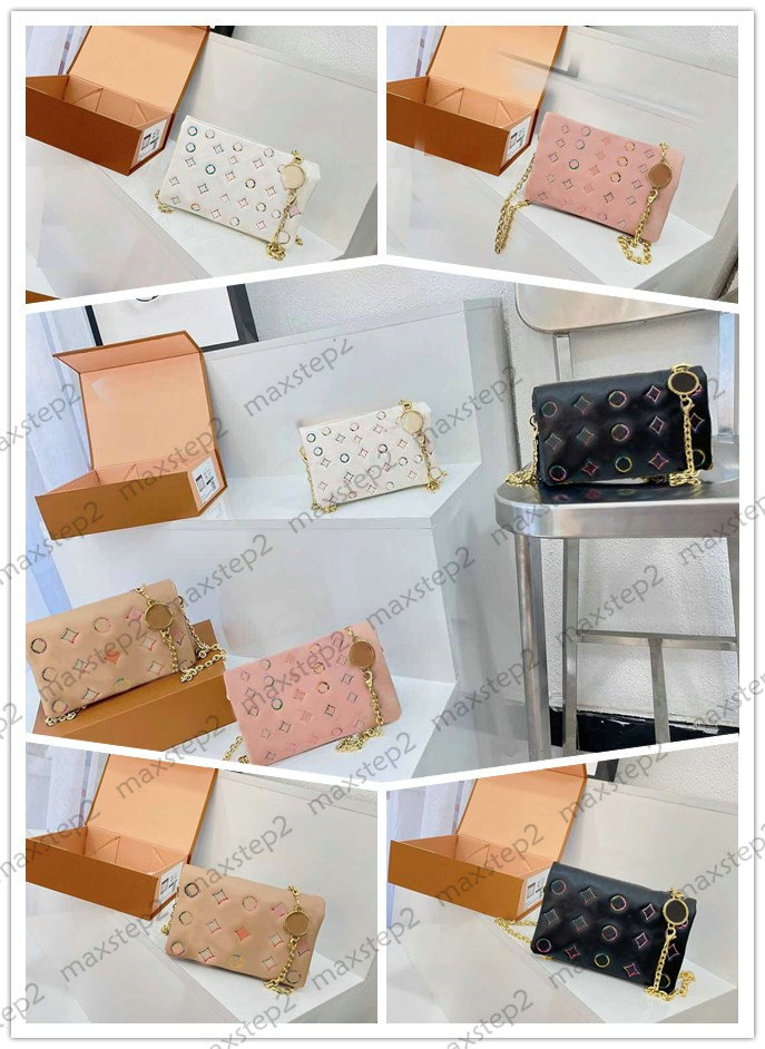 M81693 POCHETTE COUSSIN BB Chain Bag 22SS Garden Flowers Monograms Pattern Puffy Embossed Leather Pouch Belt Cross Body Womens Designer Shoulder Bag Flap closure
M81693 POCHETTE COUSSIN BB Chain Bag 22SS Garden Flowers Monograms Pattern Puffy Embossed Leather Pouch Belt Cross Body Womens Designer Shoulder Bag Flap closure