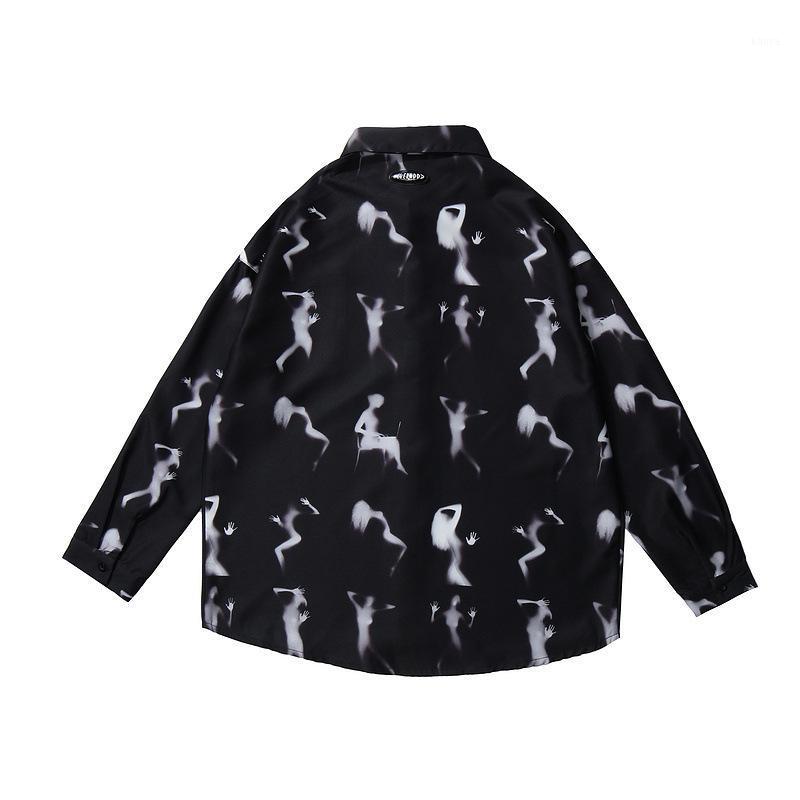 Spring And Autumn Men's Long-Sleeved Shirts Korean Loose Couple Tops Young People Personality Fashion Trend Clothing Casual, Black
Spring And Autumn Men's Long-Sleeved Shirts Korean Loose Couple Tops Young People Personality Fashion Trend Clothing Casual, Black