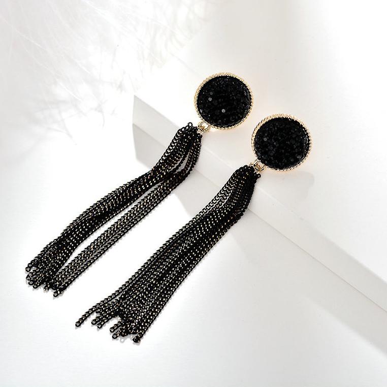 Clip-on & Screw Back Trendy Vintage Long Chain Tassel Clip Earrings Gold Maxi Hanging Ear Clips For Women Without Piercing Party Jewelry
Clip-on & Screw Back Trendy Vintage Long Chain Tassel Clip Earrings Gold Maxi Hanging Ear Clips For Women Without Piercing Party Jewelry