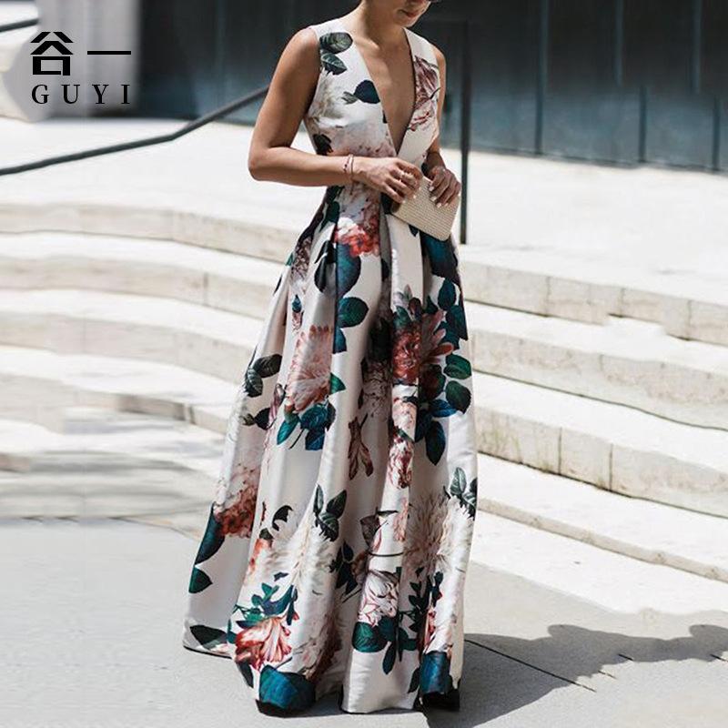 Plus Size Dresses Women Fashion Long Dress Deep V Neck Elegant Print Floral Vacation Style Slim Fit And Flare Sleeveless Vestidos Feminino S, White
Plus Size Dresses Women Fashion Long Dress Deep V Neck Elegant Print Floral Vacation Style Slim Fit And Flare Sleeveless Vestidos Feminino S, White