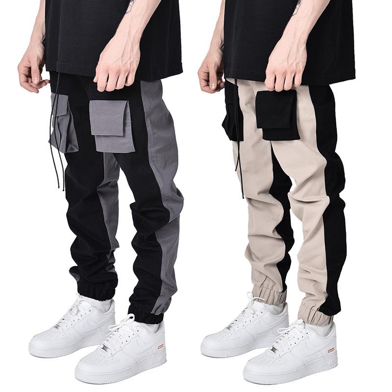Men's Pants Fall 2022 Colorblock Casual Youth Multi-Bag Trendy All-Match Exercise Ankle-Tied-Mouth Overalls, Black
Men's Pants Fall 2022 Colorblock Casual Youth Multi-Bag Trendy All-Match Exercise Ankle-Tied-Mouth Overalls, Black