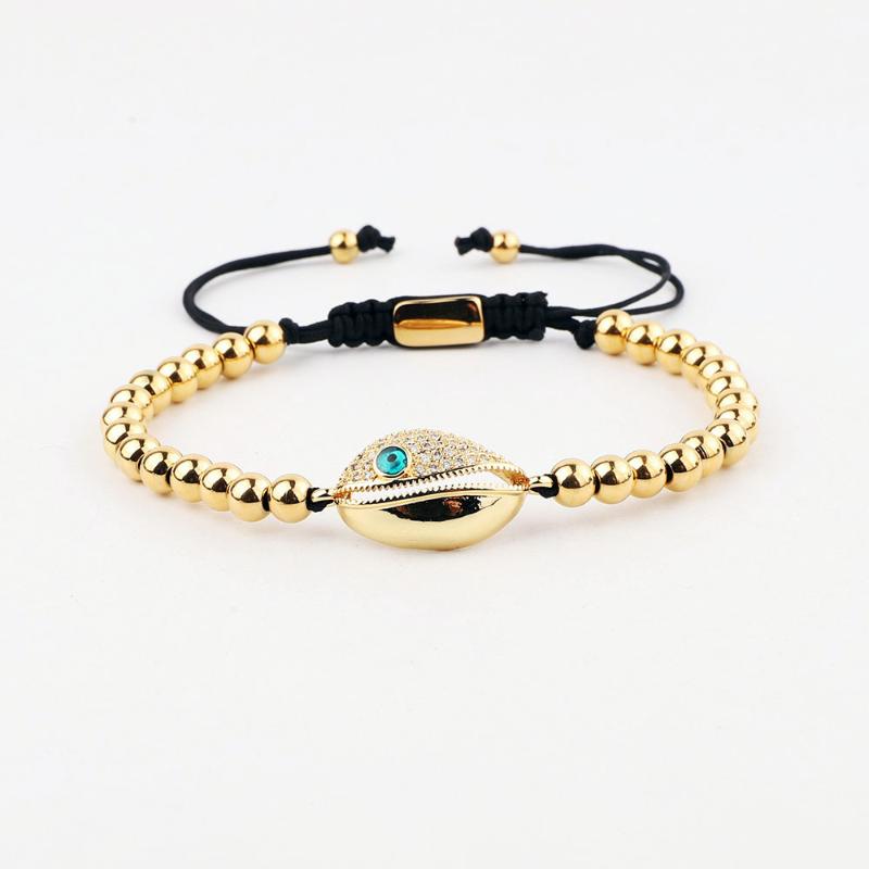 Beaded Strands High Quality CZ Shell Charm Stainless Steel Beads Macrame Friendship Bracelet Men Women Jewelry GiftBeaded
Beaded Strands High Quality CZ Shell Charm Stainless Steel Beads Macrame Friendship Bracelet Men Women Jewelry GiftBeaded