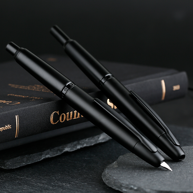 Matte Black MAJOHN A1 Press Fountain Pen Retractable Fine Nib 0.4mm Metal Ink Pen with Converter for Writing 220720, Red
Matte Black MAJOHN A1 Press Fountain Pen Retractable Fine Nib 0.4mm Metal Ink Pen with Converter for Writing 220720, Red