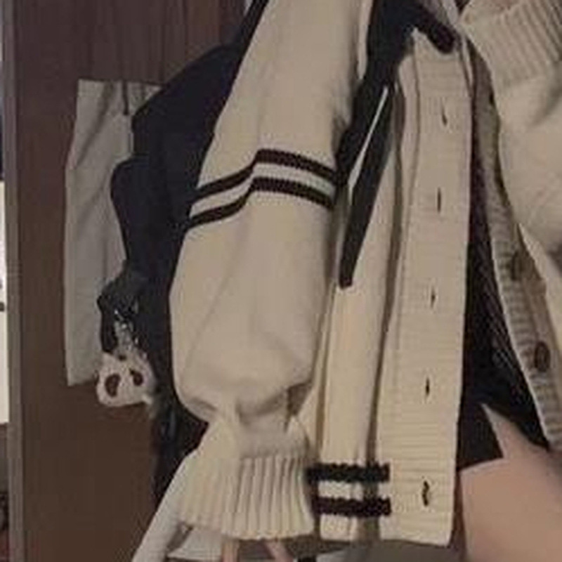 Cardigan Women Lovely Cosy Fashion Allmatch Patchwork Korean Style Ins Arrival Kawaii Simple Trendy Leisure Young W220817