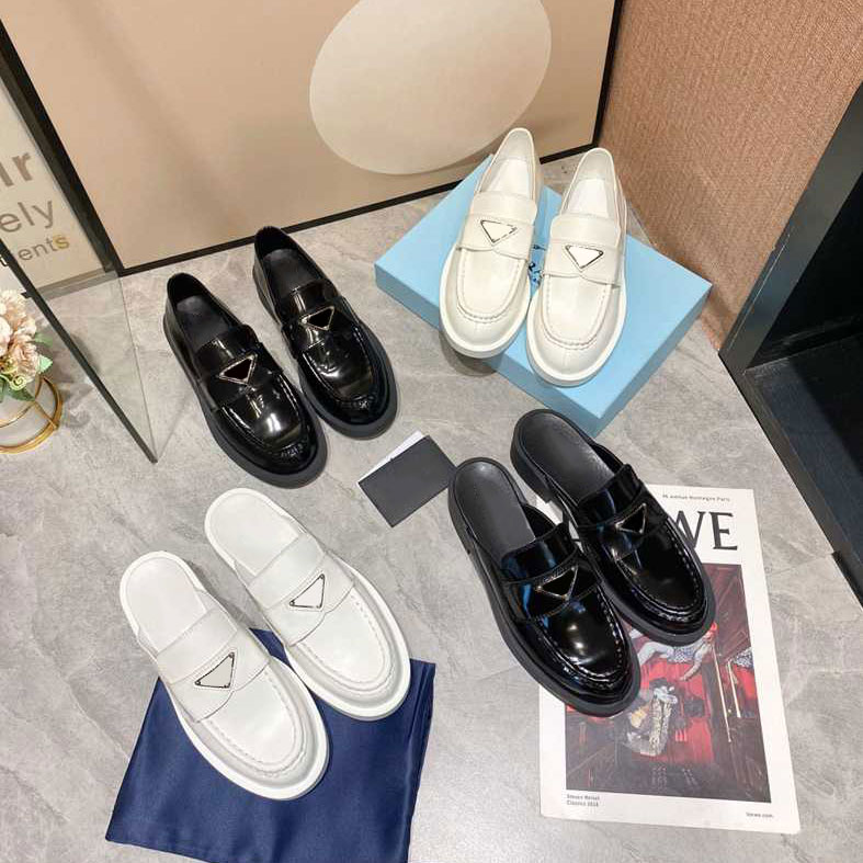 Designer Casual Shoes Autumn Fashion Short Women Shoes Chocolate glossed-leather loafers black Monolith Triangle Shoe Increase Platform Sneakers 35-41
Designer Casual Shoes Autumn Fashion Short Women Shoes Chocolate glossed-leather loafers black Monolith Triangle Shoe Increase Platform Sneakers 35-41