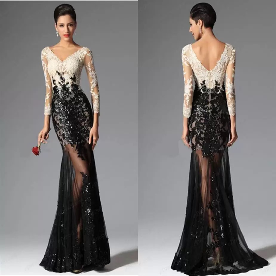 Cheap Modest Mermaid Prom Dresses 2022 Formal Dresses V Neckline Black And White Lace Evening Dresses Sexy Beaded Pageant Gowns
Cheap Modest Mermaid Prom Dresses 2022 Formal Dresses V Neckline Black And White Lace Evening Dresses Sexy Beaded Pageant Gowns