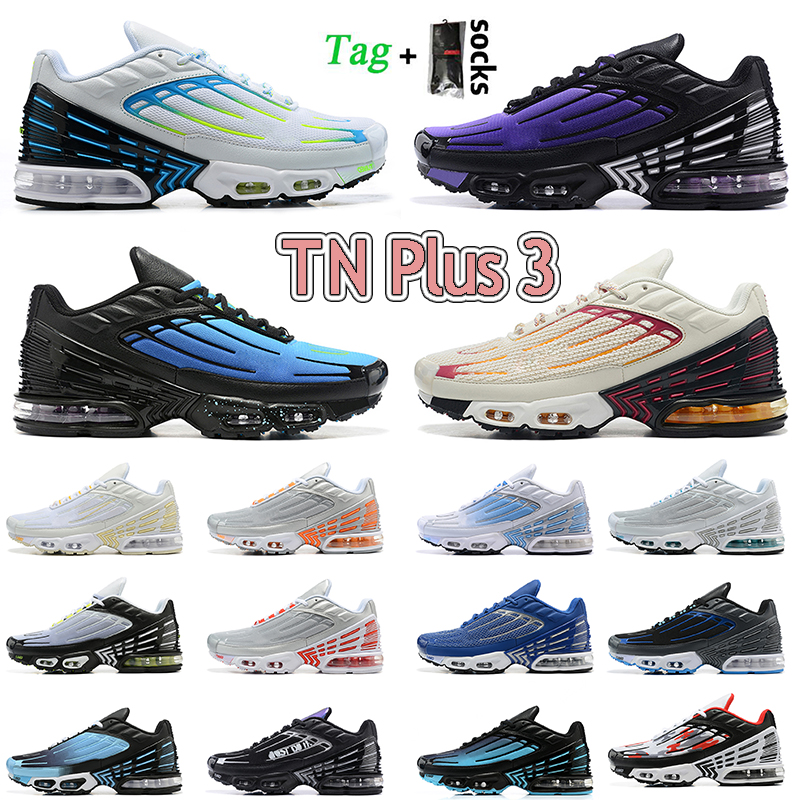 WITH BOX Designer 2023 TN Plus 3 Mens Running Shoes Women Tuned III Tn3 Laser Blue Triple Black White Mesh Sneakers, A15 39-46
WITH BOX Designer 2023 TN Plus 3 Mens Running Shoes Women Tuned III Tn3 Laser Blue Triple Black White Mesh Sneakers, A15 39-46