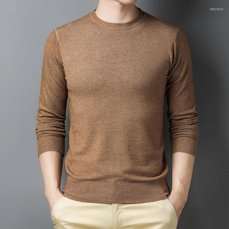 Men's Sweaters Chic Slim Fit Elastic Men Pullover Simple Solid Color Long Sleeve Top All-Match Crew Neck Autumn For Daily WearMen's Mari22, Camel
Men's Sweaters Chic Slim Fit Elastic Men Pullover Simple Solid Color Long Sleeve Top All-Match Crew Neck Autumn For Daily WearMen's Mari22, Camel