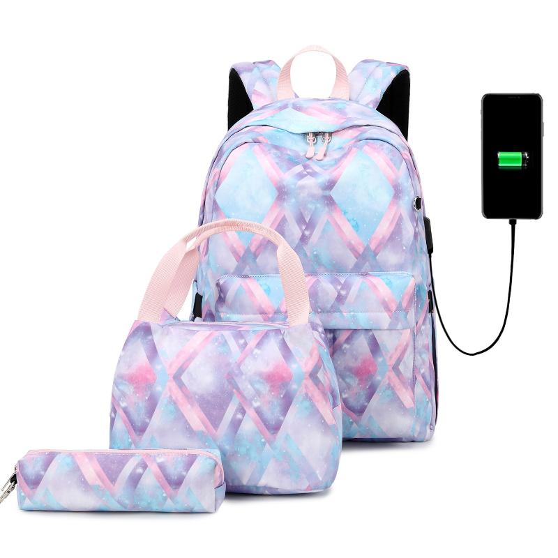 Backpack Printing Children School Bags For Teenager Girls Backpacks Oxford Waterproof Laptop USB Charging Female Bag, Blue
Backpack Printing Children School Bags For Teenager Girls Backpacks Oxford Waterproof Laptop USB Charging Female Bag, Blue