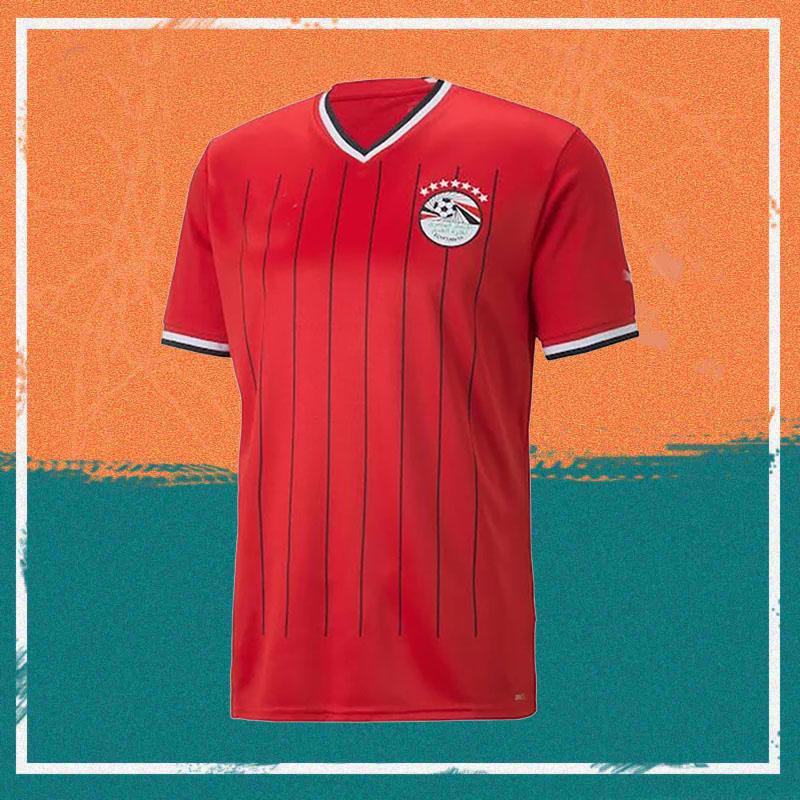 

2022 Egypt Home Soccer Jerseys 22/23 National Team Shirt A. HEGAZI KAHRABA RAMADAN M.ELNENY Football Uniforms