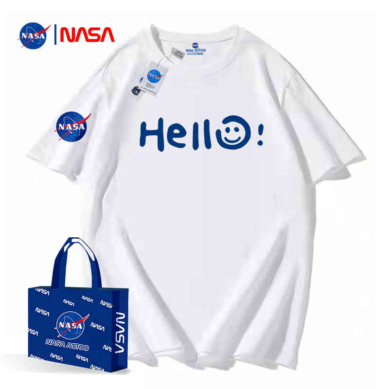 NASA co branded men' short 2022 new summer round neck couple' half sleeve fashion brand bottomed T-shirt, 2244 white
NASA co branded men' short 2022 new summer round neck couple' half sleeve fashion brand bottomed T-shirt, 2244 white