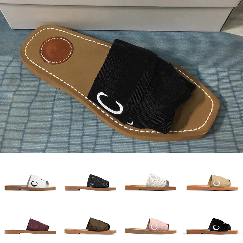 Fashion Canvas Slippers Designer Women Woody Mules Flat Sandals Slides Sail White Black Beach Summer Lace Lettering Rubber Slipper Sandale Shoes With Box, B26
Fashion Canvas Slippers Designer Women Woody Mules Flat Sandals Slides Sail White Black Beach Summer Lace Lettering Rubber Slipper Sandale Shoes With Box, B26
