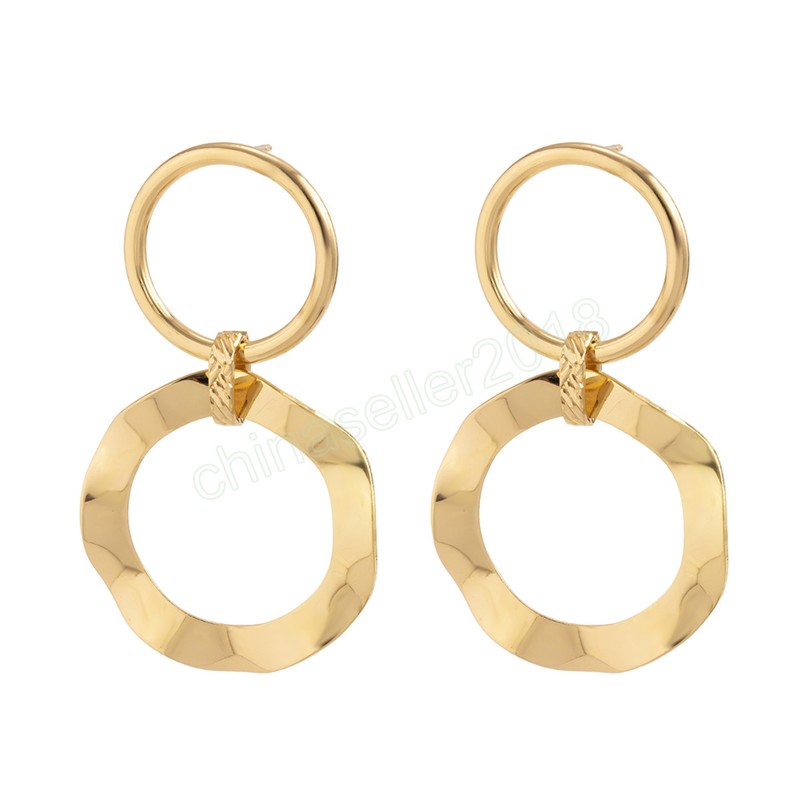 Oversized Gold Color Metal Round Earrings for Women Ladies Vintage Circle Dangle Earrings Jewelry
Oversized Gold Color Metal Round Earrings for Women Ladies Vintage Circle Dangle Earrings Jewelry