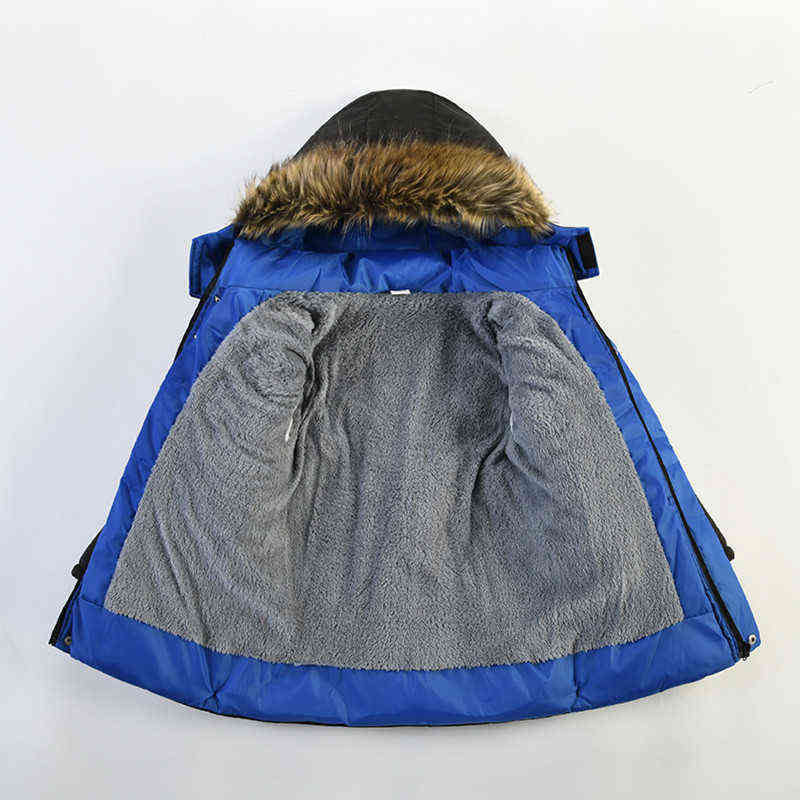 Boys Thick Jackets 2021 Winter Baby Boy Jacket Hooded Outerwear Children's Clothing Fashion Children Warm Jackets Toddler Zipper Jacket J220718
