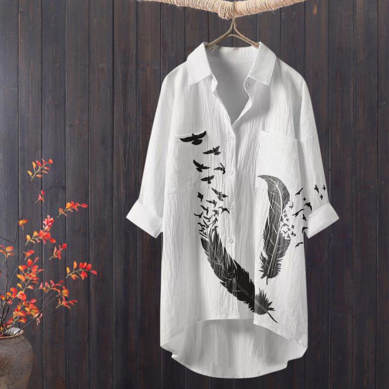 Women's T-Shirt Polyester Womens Shirt Lapel Three Quarter Sleeves Shirts T Tops With Pockets Blouse Toddler SockWomen's, Black
Women's T-Shirt Polyester Womens Shirt Lapel Three Quarter Sleeves Shirts T Tops With Pockets Blouse Toddler SockWomen's, Black