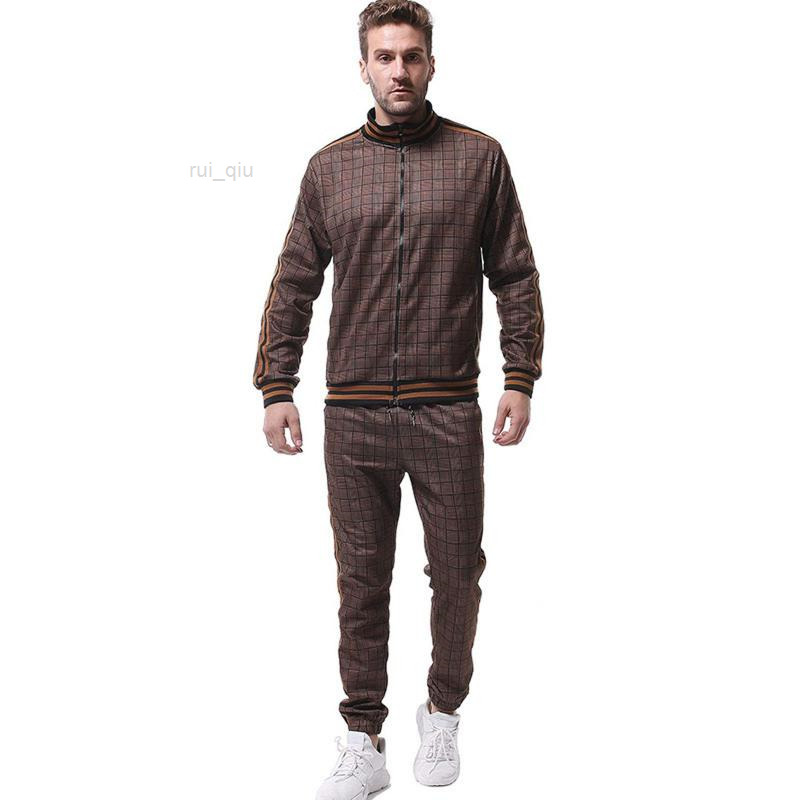 Tracksuits Men's Men's Jogging Suit Tracksuit Plaid Print Zip Sweatshirt Top And Trouser Set Suite Men ItalianMen's Men'sMen's, Grey
Tracksuits Men's Men's Jogging Suit Tracksuit Plaid Print Zip Sweatshirt Top And Trouser Set Suite Men ItalianMen's Men'sMen's, Grey