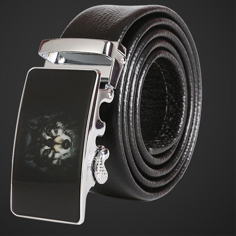 Belts Top Layer Cowhide Belt Fighting Ethnic Wild Ferocious Animal Pattern 2022 Fashion Design Trend Automatic Buckle Jeans, Black 
Belts Top Layer Cowhide Belt Fighting Ethnic Wild Ferocious Animal Pattern 2022 Fashion Design Trend Automatic Buckle Jeans, Black