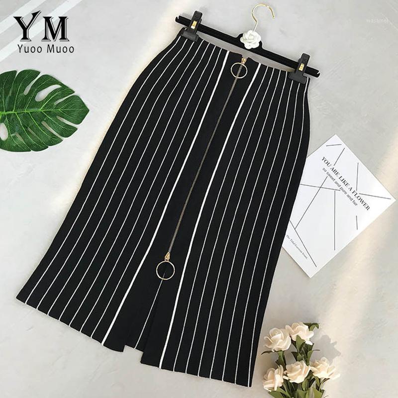Skirts YuooMuoo Elegant Striped Knitted Women Skirt Fashion 2022 Autumn Winter Split Pencil Elastic Push Up Ladies Office, Black
Skirts YuooMuoo Elegant Striped Knitted Women Skirt Fashion 2022 Autumn Winter Split Pencil Elastic Push Up Ladies Office, Black