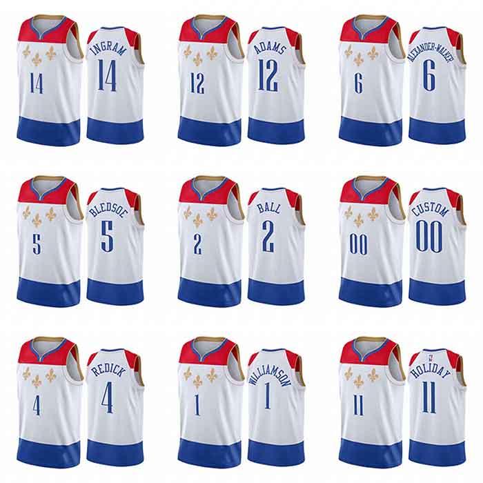 custom 2020 Pelican City white style jerseys 14 ingram 12 adams 6 alexander-walker 5 bledsoe 2 ball 00 custom basketball jersey
custom 2020 Pelican City white style jerseys 14 ingram 12 adams 6 alexander-walker 5 bledsoe 2 ball 00 custom basketball jersey