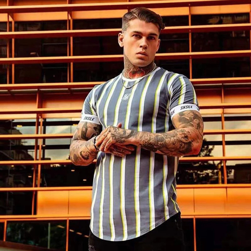 Sik Silk T Shirt Men Summer Short Sleeve Compression Tshirt Mesh Tops Tee Male Clothing Casual Fashion T shirts 220712