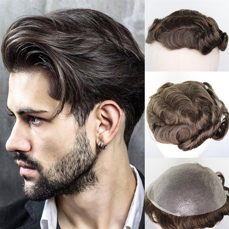 Men Brown Mixed Grey Remy Human Hair #610 Highlight Skin Pu Thin Pu Replacement System Hairpieces Man Toupee331R, Natural color
Men Brown Mixed Grey Remy Human Hair #610 Highlight Skin Pu Thin Pu Replacement System Hairpieces Man Toupee331R, Natural color
