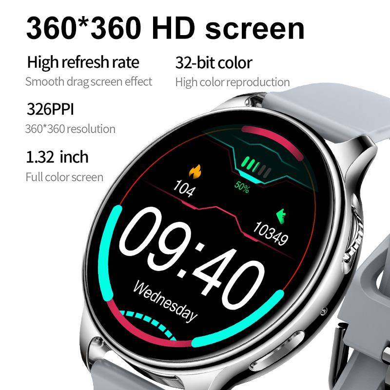 NYG05 Latest Technology Smart watch 360 1.32 inch 24 hours heart rate Fitness Bluetooth Sports Music man women
NYG05 Latest Technology Smart watch 360 1.32 inch 24 hours heart rate Fitness Bluetooth Sports Music man women
