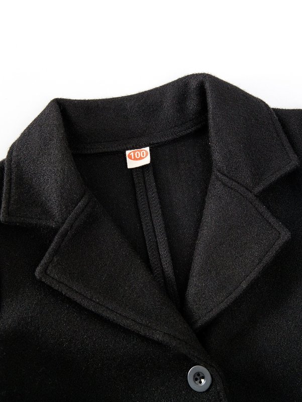 Toddler Boys Lapel Collar Overcoat SHE