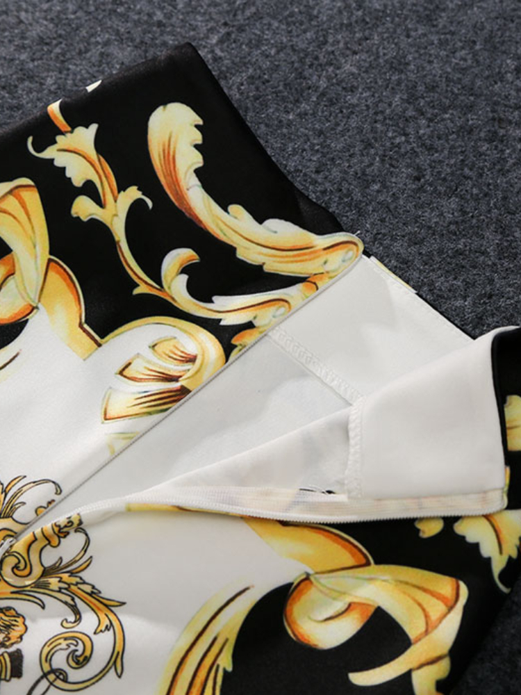 -Coming European Women Summer Print Pencil Skirt High Stretch Personality Midi Slip Hip Female Autumn 220317