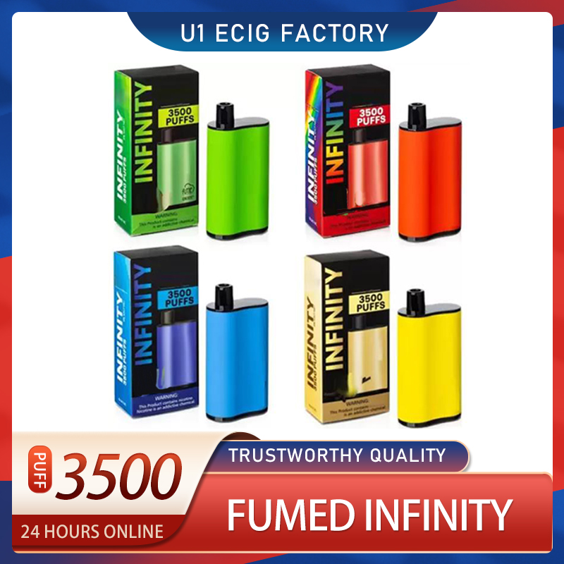 Fumed INFINITY 3500 Puffs Disposable E cigarettes 1500mah Battery Capacity 12ml With Extra ULTRA Vape Pen 100% High Quality Vapors Wholesale
Fumed INFINITY 3500 Puffs Disposable E cigarettes 1500mah Battery Capacity 12ml With Extra ULTRA Vape Pen 100% High Quality Vapors Wholesale