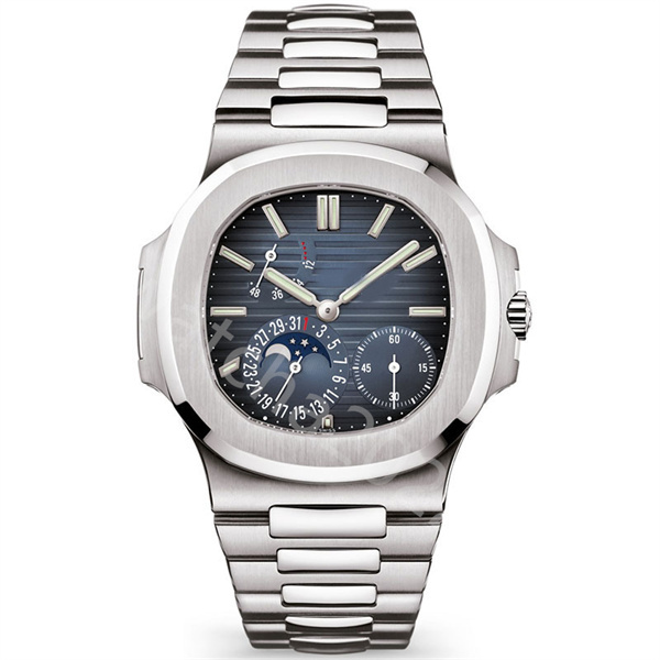 PPF Super Clone Men's Watch V3 5712 Lunar Phase PP240 Automatic Men's Watch Power Reserve D Blue Texture Dial Stainless Steel Bracelet, Tool
PPF Super Clone Men's Watch V3 5712 Lunar Phase PP240 Automatic Men's Watch Power Reserve D Blue Texture Dial Stainless Steel Bracelet, Tool