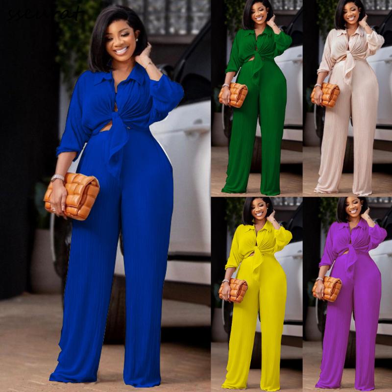 Women's Two Piece Pants Women Set Solid Shirts Tops Wide Leg Sets Fashion High Streetwear For Ladies Autumn Outfits 2022Women's, Blue
Women's Two Piece Pants Women Set Solid Shirts Tops Wide Leg Sets Fashion High Streetwear For Ladies Autumn Outfits 2022Women's, Blue