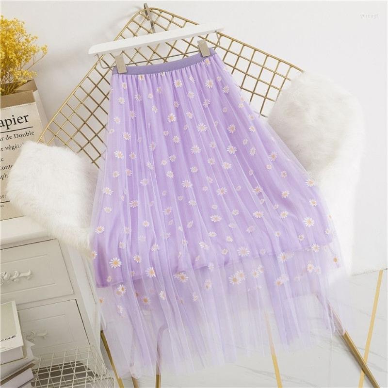 Skirts 2022 Mesh Daisy Floral High Waist Slim A-line Skirt Mid Length Korean Pleated, Black
Skirts 2022 Mesh Daisy Floral High Waist Slim A-line Skirt Mid Length Korean Pleated, Black