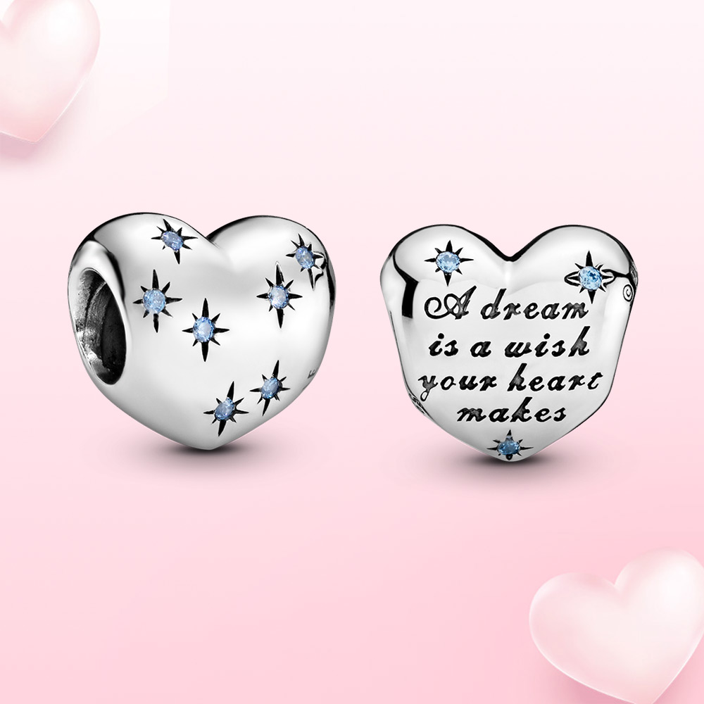 Real silver 925 charm Dream Heart Charm bead Fit Pandora Bracelet for fashion Diy jewelry
Real silver 925 charm Dream Heart Charm bead Fit Pandora Bracelet for fashion Diy jewelry
