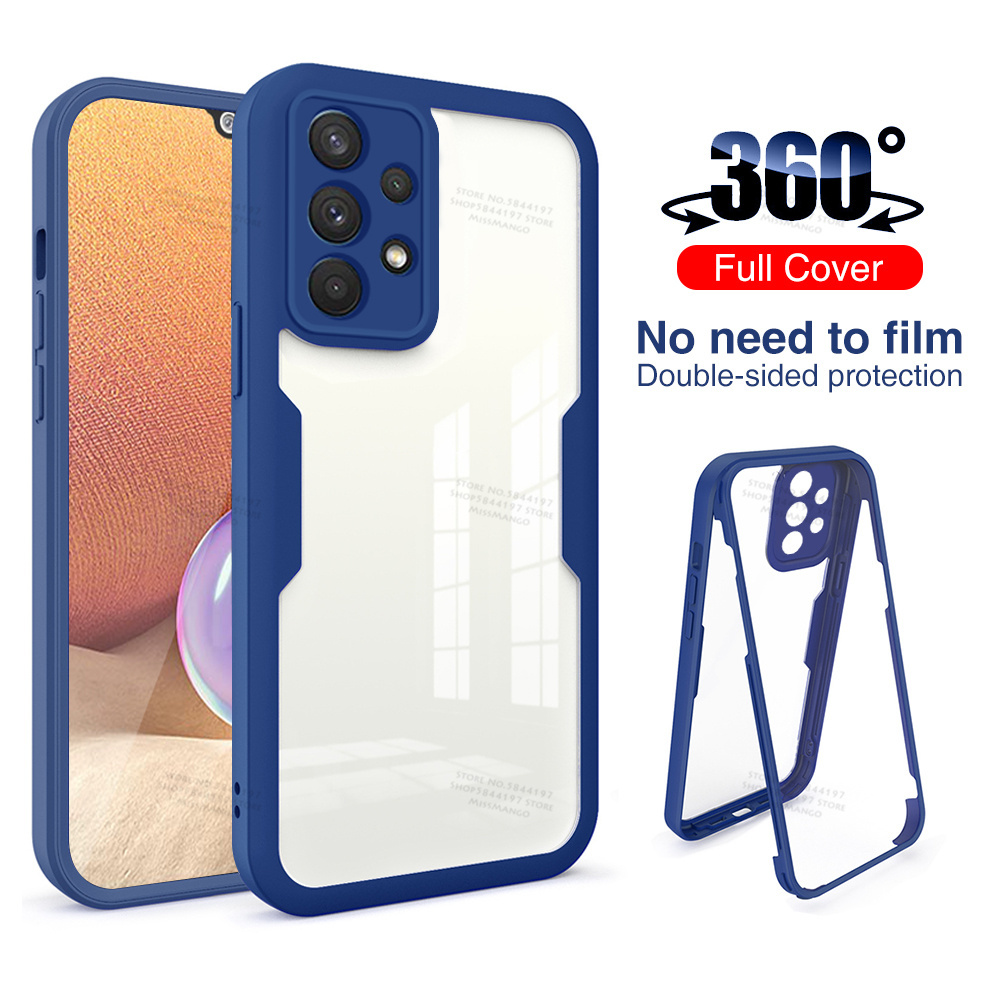 360 Full Body Double Side Screen Protector Case For Samsung Galaxy A32 A22 A52 A72 A82 5G A12 A02 A21s Shockproof Phone Cover, Black
360 Full Body Double Side Screen Protector Case For Samsung Galaxy A32 A22 A52 A72 A82 5G A12 A02 A21s Shockproof Phone Cover, Black