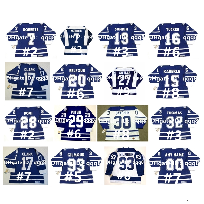 Jay Vintage CCM Leafs Hockey Jerseys Alexander Mogilny DARRYL SITTLER TERRY ED BELFOUR MATS SUNDIN DOUG GILMOUR TIE DOMI CURTIS JOSEPH MCDONALD, As pic
Jay Vintage CCM Leafs Hockey Jerseys Alexander Mogilny DARRYL SITTLER TERRY ED BELFOUR MATS SUNDIN DOUG GILMOUR TIE DOMI CURTIS JOSEPH MCDONALD, As pic